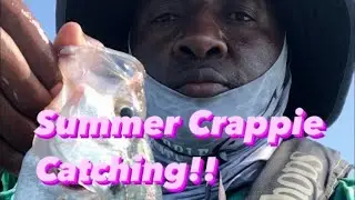 Catching Crappie in July.. #Garmin Livescope