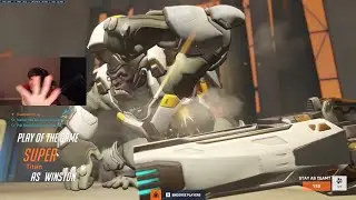 POTG! SUPER INSANE WINSTON GAMEPLAY OVERWATCH 2 SEASON 4 TOP 500