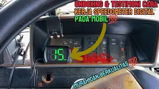 UNBOXING & TESTIMONI CARA KERJA SPEEDOMETER DIGITAL UNIVERSAL DAN GPS MOBIL💯