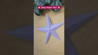 ✨ Viral Paper Star 🌟 | Easy Origami Star Craft #shorts #papercraft