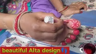 ❤Foot Talve ka new alta design👣| beautiful bridal Alta design | prakarti uk 
