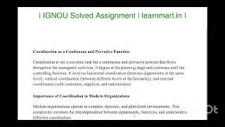 IGNOU MMPC-01 Solved Assignment 2025 | MBA Solved Assignment | WhatsApp No.- 7894556539