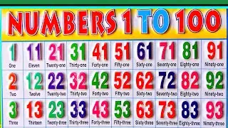 Numbers name 1 to 100 | Learn to Counting 1 to 100 | 1 se 100 tak ginti | One to Hundred counting