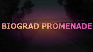 Biograd na Moru, promenade from camp Soline to marina Biograd, Go Pro Hero Black 7