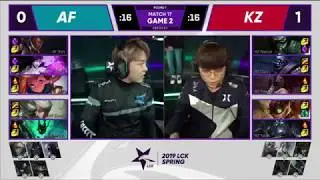 KZ vs. AF - Higilights - Game 2 - LCK Spring Split (2019)