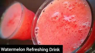 Summer Refreshing watermelon drink ||most easiest recipe|| kitchenwithSaimaTanveer