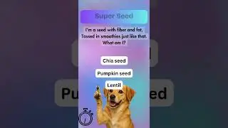 Which seed works magic? Test your knowledge #nutritionriddles #workout #workoutriddles
