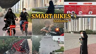 Hyderabad's Longest CyclingTrack🚴|Smart Bikes😍|Solar roof cycle track🛣️ #hyderabad #trending #solar