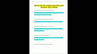 BennerNovice to Expert Questions and Answers 100 Verified2285