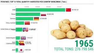 Largest POTATOES producing countries worldwide 🥔