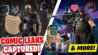 Batman Fortnite Comic Book #3 Free Rewards! | IO Emails, Deathstroke CAPTURES Catwoman, Map Changes!