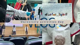 يوم فعاليات الجامعة 💘| Vlog university activities day
