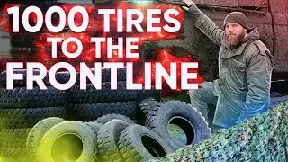 Brought 3 cars and 1000 tires to the frontline. Ukraine volunteers trip to Donbass.