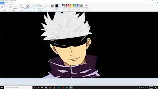Drawing Gojo Satoru with Ms Paint