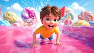 Fall Guys Silly Bean Slipped in Jelly 🍡🤣 | Nursery Rhymes for Kids & Baby Songs