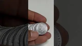 ₹5- Five rupee stainless steel coin collection #shorts #shortvideo #coin #collection #trending
