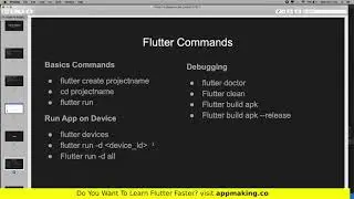 3 Flutter Basic Commands | Flutter for Beginners #3