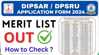Dipsar Merit List out 2024 || How to Check Your Merit, Step-by-step Process