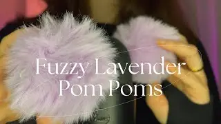 ASMR Fuzzy Lavender Pom Poms Rain + Brown Noise
