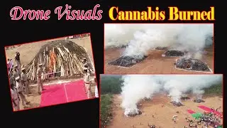 Operation Parivarthan | Ganja Demolition | AP Police | Drone Visuals | Visakhapatnam | Vizagvision