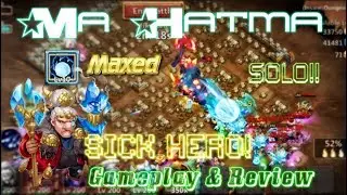 Maxed Ma Hatma SICK! HERO (SOLO Dungeon 5) Gameplay & Review - Castle Clash