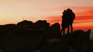 Semenic Mountain Adventure: DJI Air 3S Captures a Breathtaking Sunset