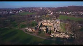 Kirkstall Abbey Leeds UK in 4K