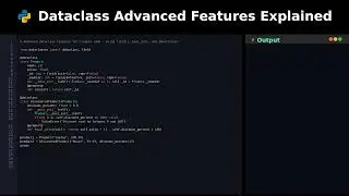 Dataclass Advanced Features Explained #pythonpostinitpatternsidea