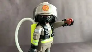 Playmobil 9336 Firefighter 非裔灰衣消防員 Playmo-friends系列