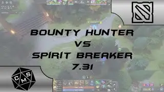 Dota 2 - Quick getaway??  Bounty Hunter vs Spirit Breaker - 7.31