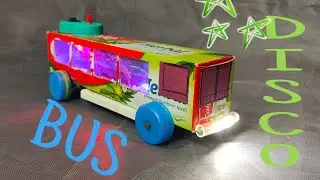 How to make toy bus /Disco bus from Colgate Box ||🎇 #diy#trending #experiment #diycrafts