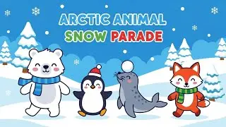 Arctic Animal Snow Parade | Fun Winter Adventure for Kids | Animagic Studio
