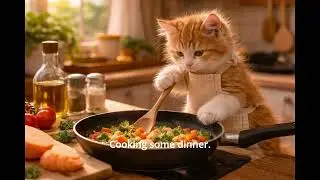Cute Cat Yolk 's lovely day ! with subtitle.
