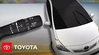 2012 Prius v How-To: Front Wipers and Washers | Toyota
