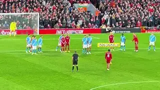 Dominik Szoboszlai ROCKET Free Kick Vs Manchester City | Manchester City Vs Liverpool 3-1