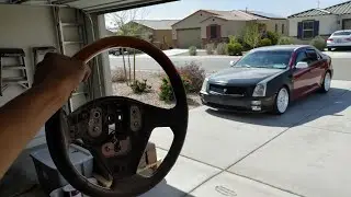 Cadillac STS Custom Steering Wheel Upgrade (How To Remove Airbag/Steering Wheel)