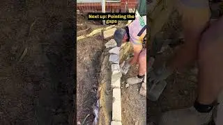 Creating A Beautiful Sandstone Garden Bed At Home #stonework #gardening #canberra