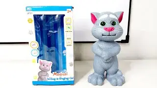 Review Mainan Kucing Bicara dan Bernyanyi! Unboxing Talking Tom Cat | Shopee Haul Mainan Anak Murah