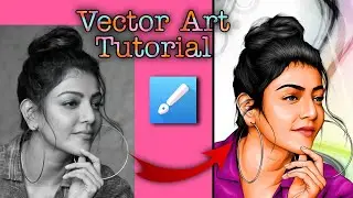 How to make vector art🔥 | Cartoon yourself in mobile | Tejas illustrator vector art editing Tutorial