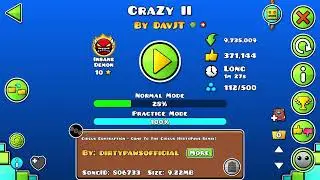 Crazy II (Insane Demon by DavJT) 100%.