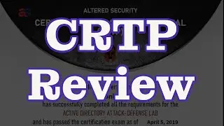 Certified Red Team Professional CRTP Review