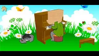 🎹 Piano Playing Elephant 🐘 Shape Matching Puzzle - Music Safari for Kids Walkthrough