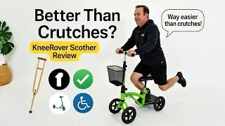 KneeRover Steerable Knee Scooter Knee Walker for Adults for Foot Surgery, Broken Ankle, Foot Injury