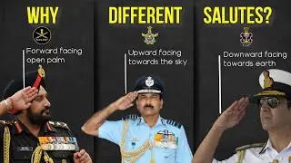Why The Indian Army, Navy & Air Force Salute In A Different Way?