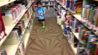 Tyler at the library