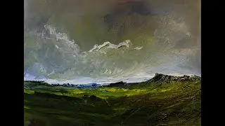 Time-lapse of Jon Kidd painting on A3 canvas paper.