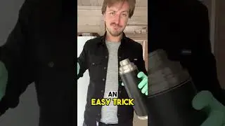 How to CLEAN a flask from the INSIDE? #thermos #bottle #shorts