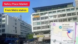 Nehru place Market from Metro station Nehru Enclave, Nearest Metro of Nehru place Market
