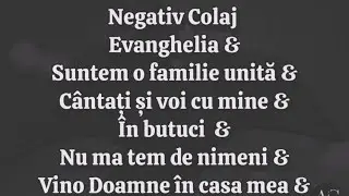 Negativ colaj ton de fata Evanghelia  Negative Ton fata 2025