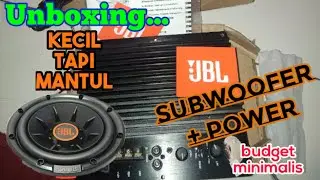 Unboxing Subwoofer JBL Club 10 inchi & Power BassTube